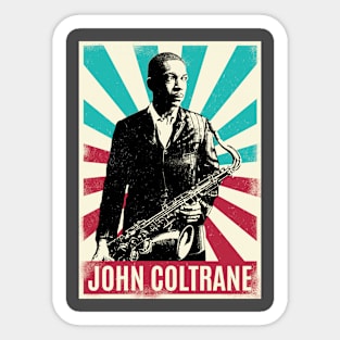 Vintage Retro John Coltrane Sticker